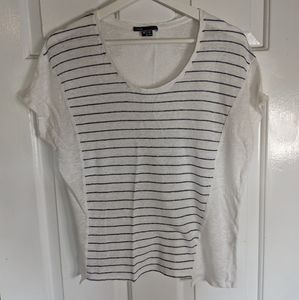Vince Linen Stripes Tee XS